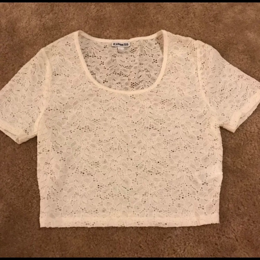 Express Lace crop top